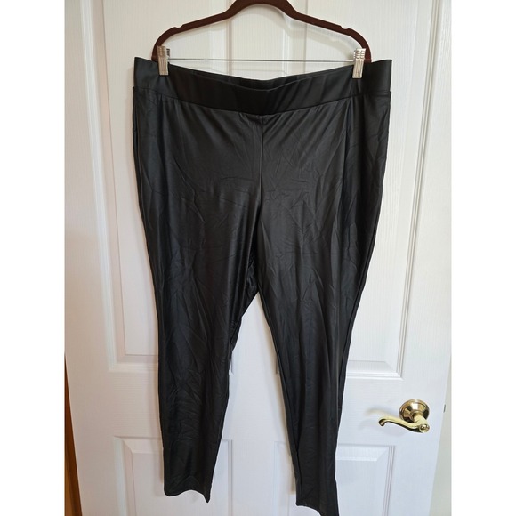 torrid Pants - Torrid Faux Leather Leggings Black Plus Size 3 /0489